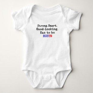 rusyn strong baby bodysuit