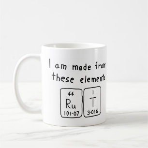 Rut periodic table name mug