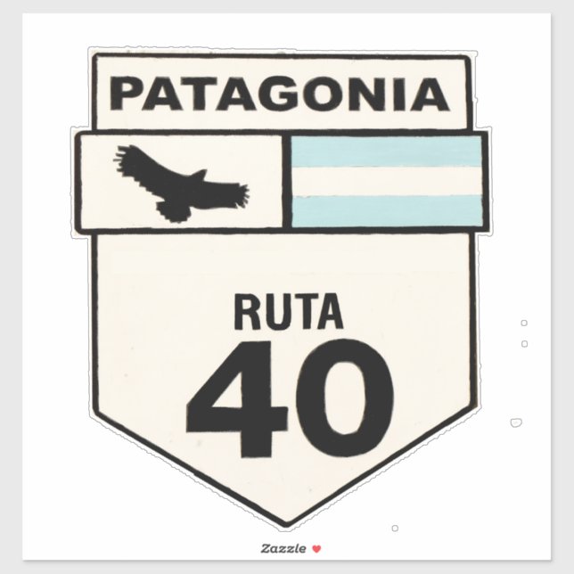 Ruta 40 Custom-Cut Vinyl Sticker (Sheet)
