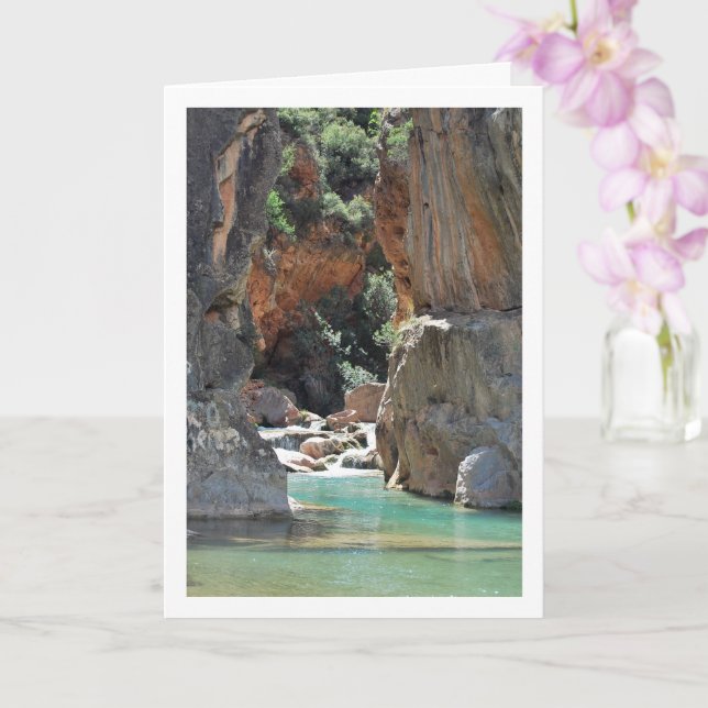 Ruta del Agua in Chelva, Valencia, Spain Card (Orchid)