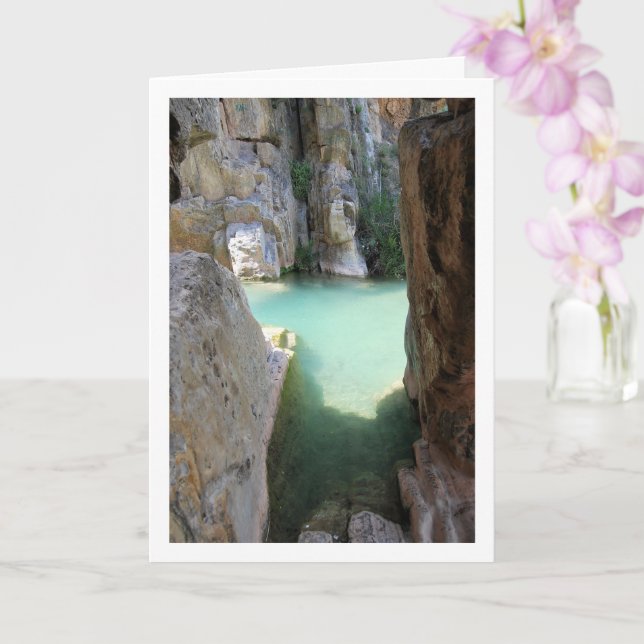 Ruta del Agua in Chelva, Valencia, Spain Card (Orchid)