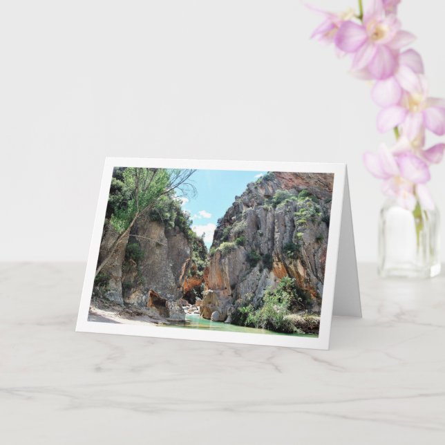 Ruta del Agua in Chelva, Valencia, Spain Card (Orchid)