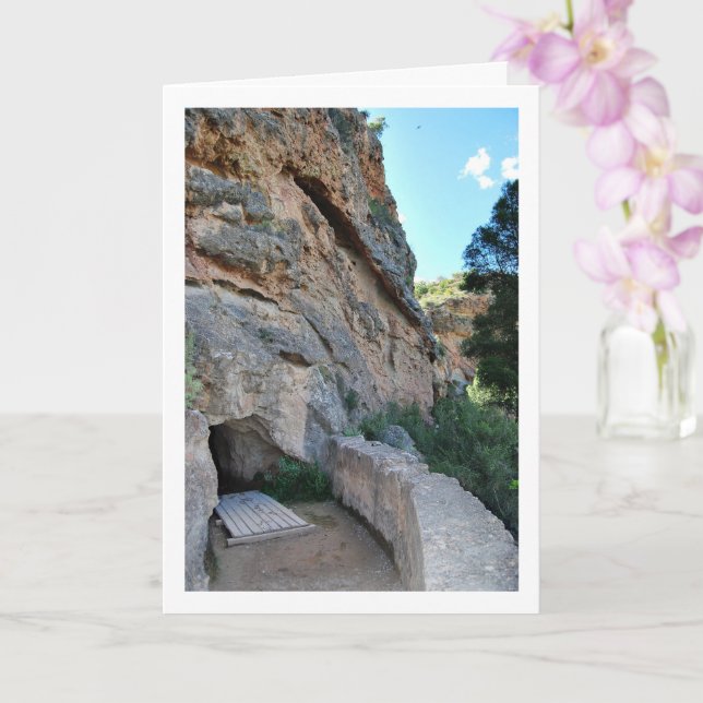 Ruta del Agua Mountain Cave, Chelva, Valencia Card (Orchid)