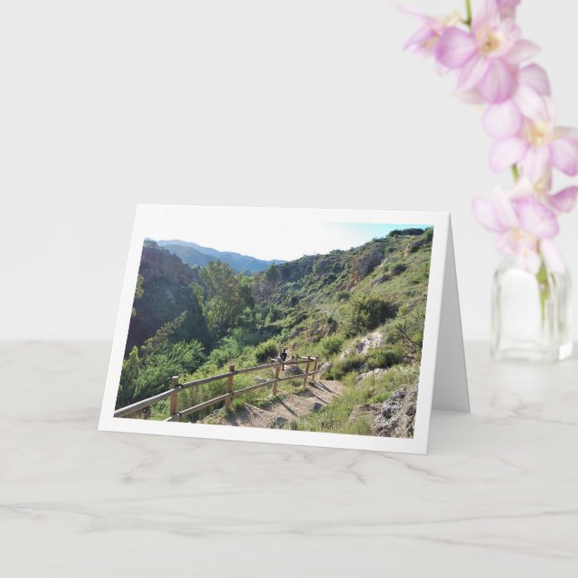 Ruta del Agua Steps, Chelva, Valencia, Spain Card (Orchid)