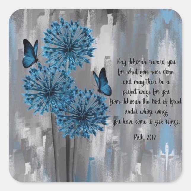 Ruth 2:12 square sticker (Front)