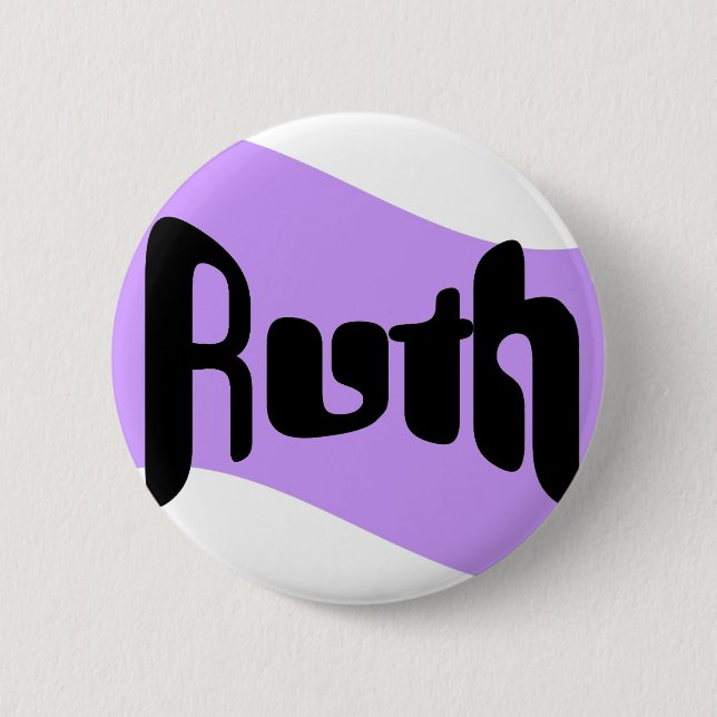 Ruth 6 Cm Round Badge (Front)