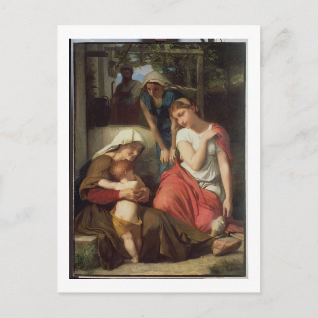 Ruth and Naomi, 1859 (oil on canvas) Postcard (Front)