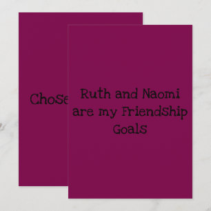 Ruth and Naomi Chosen Family Holiday Card