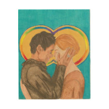 Ruth and Naomi Wood Print