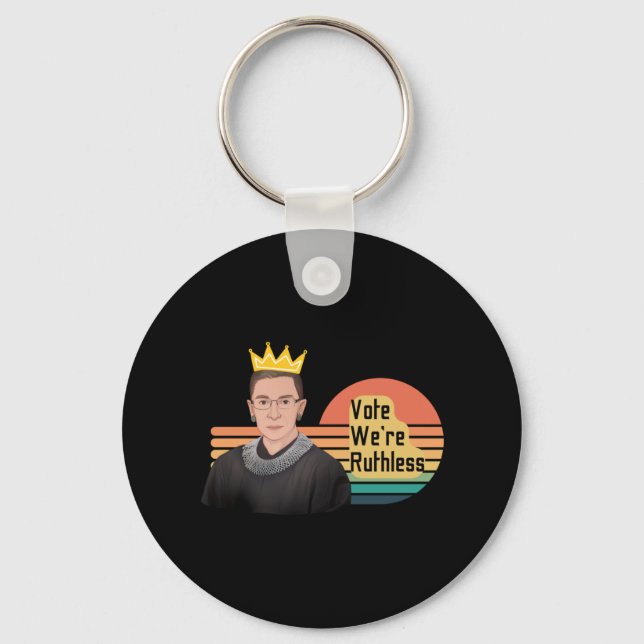 Ruth Bader Ginsberg RBG   Key Ring (Front)