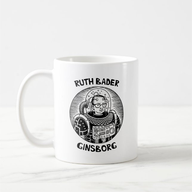 Ruth Bader Ginsborg Coffee Mug (Left)