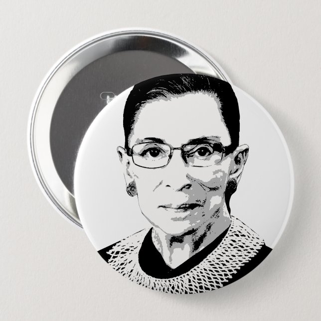 Ruth Bader Ginsburg 10 Cm Round Badge (Front & Back)