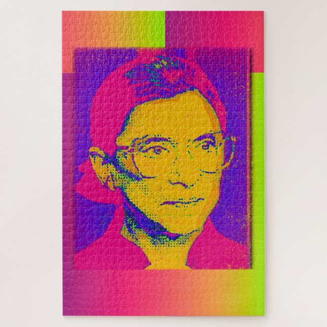 Ruth Bader Ginsburg 1983, Pop Art Portrait Jigsaw Puzzle (Vertical)