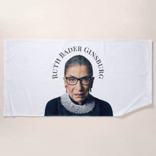 Ruth Bader Ginsburg Beach Towel