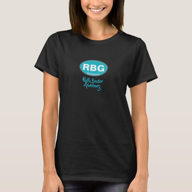 Ruth Bader Ginsburg Blue Notorious RBG T-Shirt (Front)