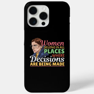 Ruth Bader Ginsburg Feminist Lawyer Judge iPhone 15 Pro Max Case