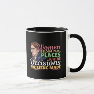 Ruth Bader Ginsburg Feminist Lawyer Judge Mug