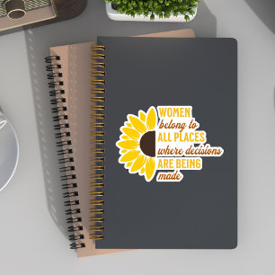 Ruth Bader Ginsburg Feminist RGB Sunflower Yellow