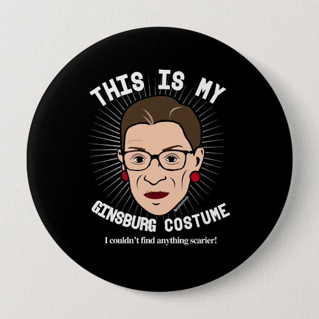 Ruth Bader Ginsburg Halloween Costume - I couldn't 10 Cm Round Badge (Front)