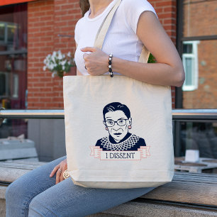 Ruth Bader Ginsburg "I Dissent" Tote Bag