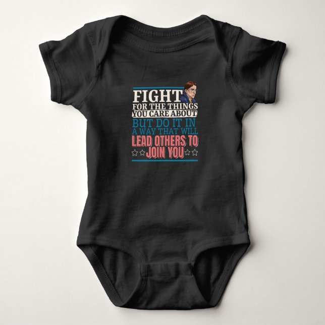 Ruth Bader Ginsburg Lead Others to Join You Baby Bodysuit (Front)