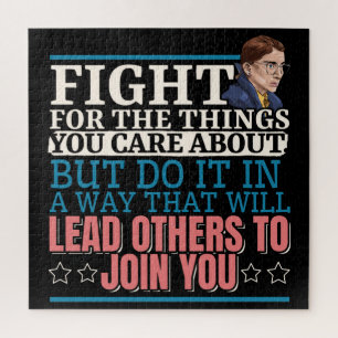 Ruth Bader Ginsburg Lead Others to Join You Jigsaw Puzzle