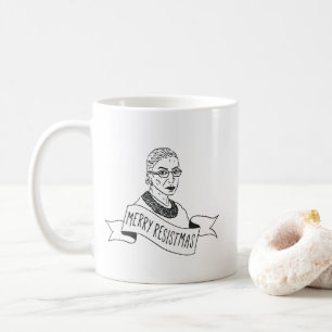 Ruth Bader Ginsburg Merry Resistmas Mug