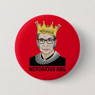 Ruth Bader Ginsburg - Notorious RBG 6 Cm Round Badge