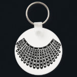 Ruth Bader Ginsburg Notorious RBG Collar Key Ring<br><div class="desc">Represent Notorious RBG with a Ruth Bader Ginsburg's signature collar keychain. Collar is hand-drawn to add a little whimsy to your human rights progress.</div>