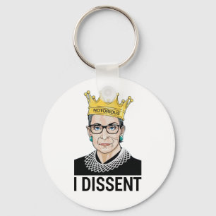 Ruth Bader Ginsburg, Notorious RBG, I dissent Key Ring