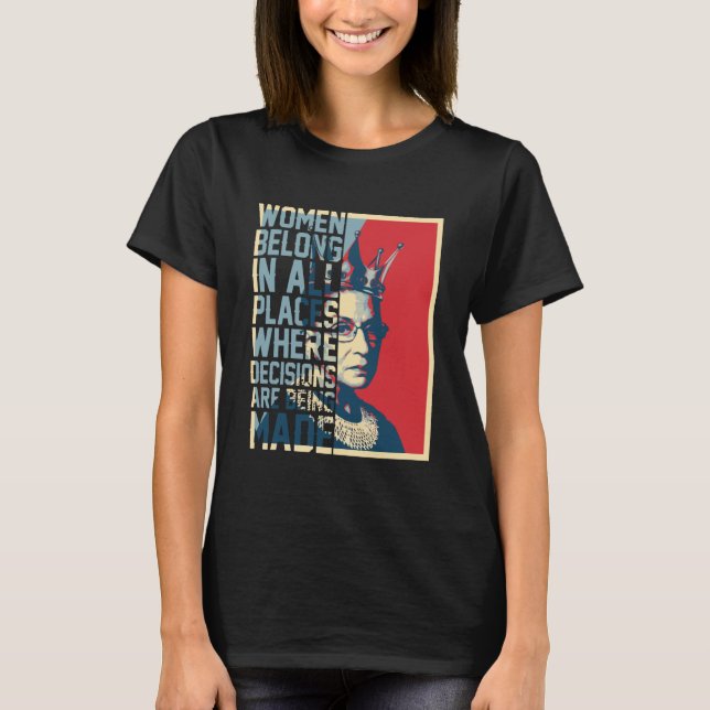 Ruth Bader Ginsburg - Notorious RBG T-Shirt (Front)