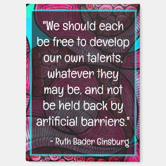 Ruth Bader Ginsburg Qutoes RBG Wisdom Micro Doodle Magnet
