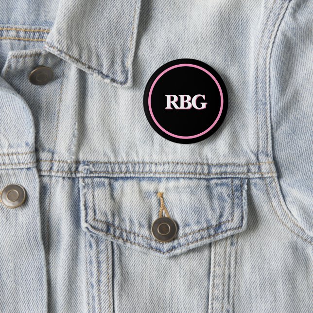 Ruth Bader Ginsburg RBG 6 Cm Round Badge (In Situ)