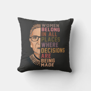 Ruth Bader Ginsburg RBG Cushion