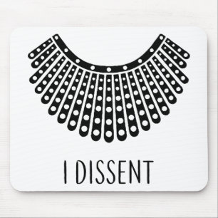 Ruth Bader Ginsburg, RBG Dissent Collar Mouse Pad