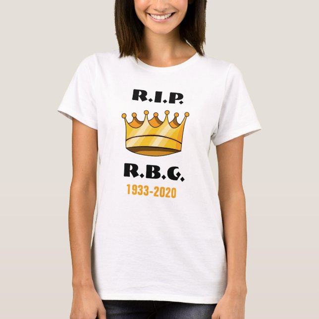 Ruth Bader Ginsburg RBG Rest In Peace T-Shirt (Front)