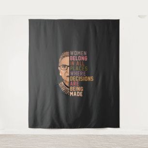 Ruth Bader Ginsburg RBG Tapestry