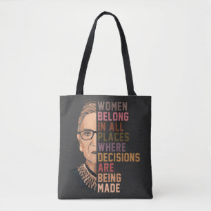Ruth Bader Ginsburg RBG Tote Bag