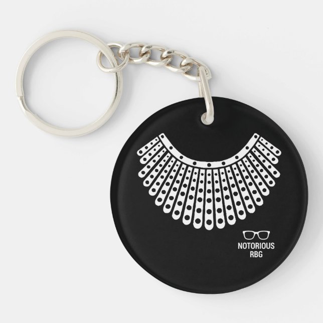 Ruth Bader Ginsburg, RBG Womens, Notorious RBG Key Ring (Front)