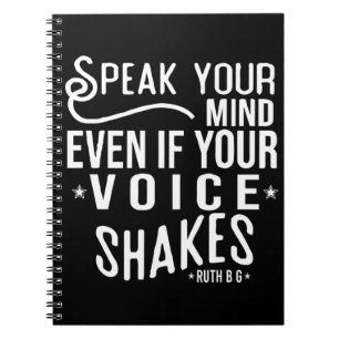 Ruth Bader Ginsburg, Ruth Feminist Political Icon Notebook