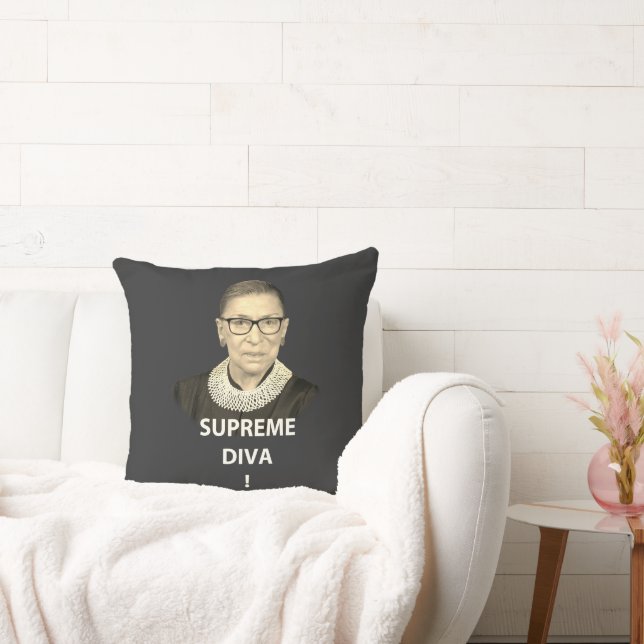 Ruth Bader Ginsburg Supreme Diva Tinted Cushion (Couch)