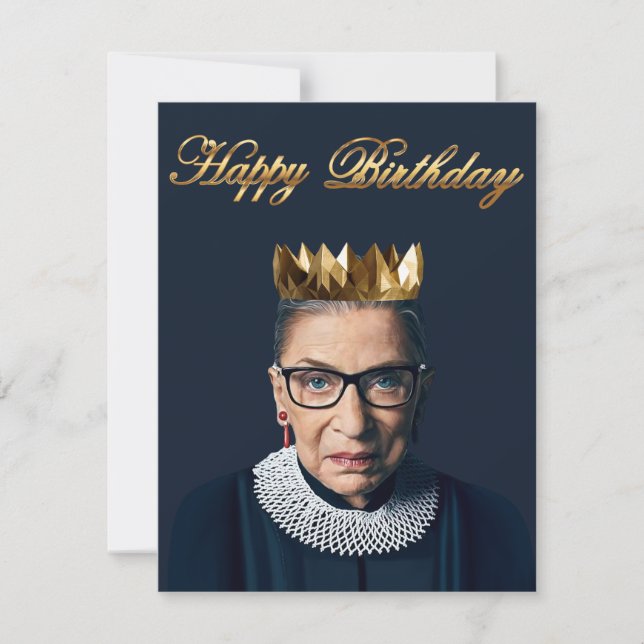 Ruth Bader Ginsburg with Gold Crown   (Front)