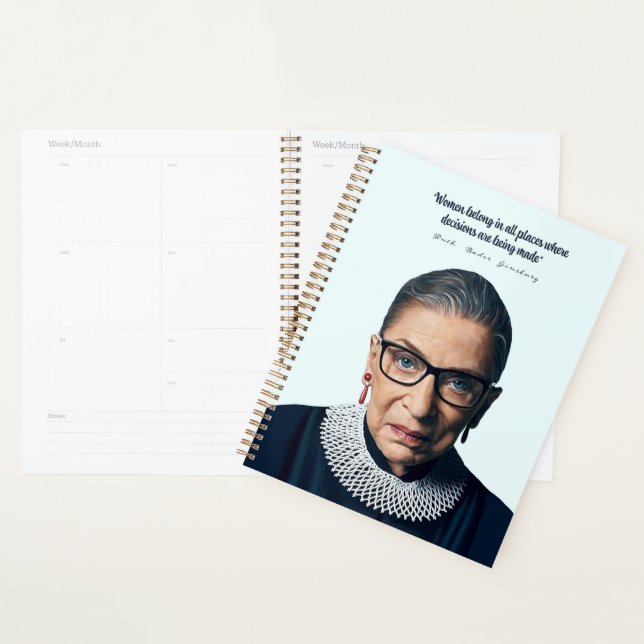 Ruth Bader Ginsburg with Quote Planner (Display)