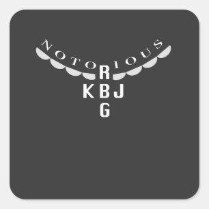 Ruth Ginsburg and Ketanji Jackson Square Sticker