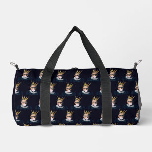 Ruth Ginsburg gold crown blowing pink gum Duffle Bag