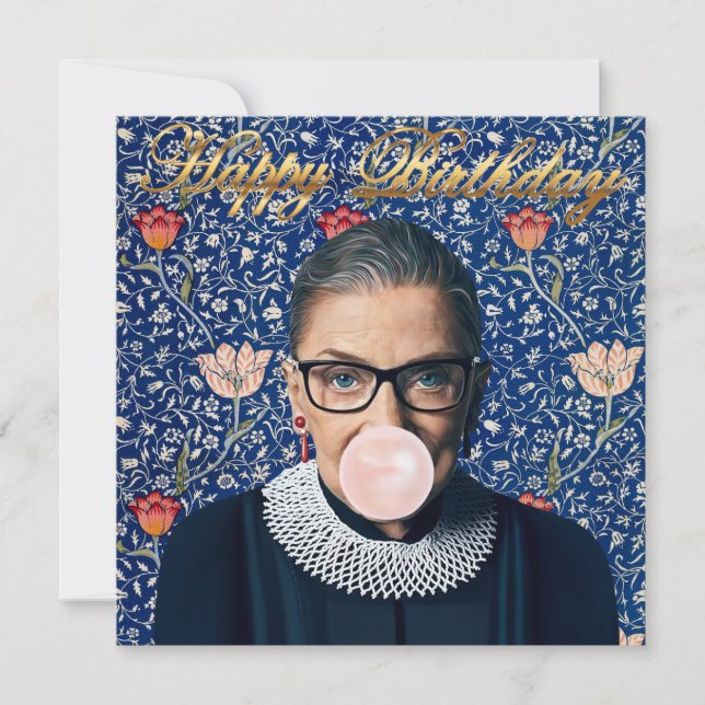 Ruth Ginsburg Pink gum Medway Tapestry (Front)