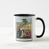 Ruth in the Field of Boaz, from a bible printed by