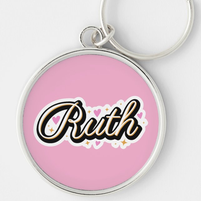 Ruth name cute design key ring (Front)
