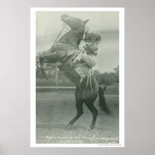 Ruth Roach on Tony, Cheyenne, Wyoming. Poster