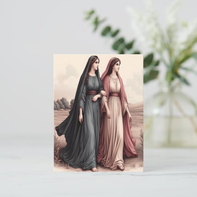 Ruth’s Timeless Devotion in a Humble Journey Postcard (Standing Front)